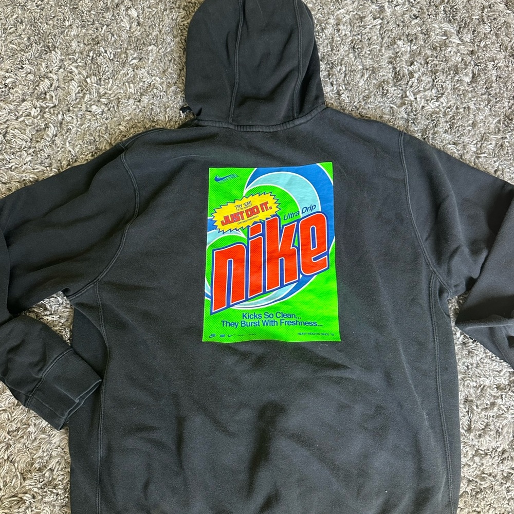 Nike Black Hoodie with Graphic Print